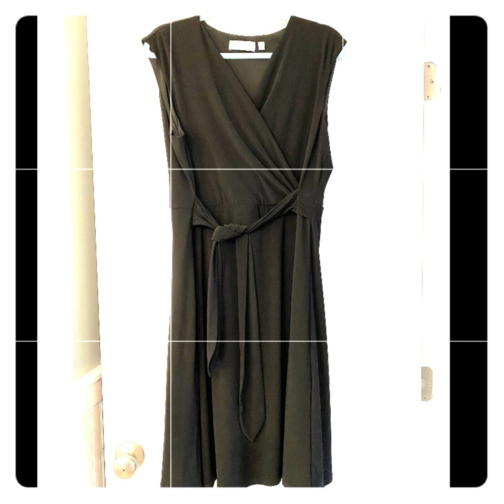 Slimming Faux Wrap Dress